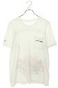 クロムハーツ Chrome Hearts サイズ:M MLTCOL CEM CRS T-SHRT マルチセメタリークロスプリントTシャツ(ホワイト×マルチ)【4...