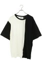 サイト syte サイズ:3 UY-T09-801 アシンメトリーTシャツ(ホワイト×ブラック)【524052】【BS99】【メンズ】【中古】bb187#rin...
