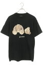 パームエンジェルス Palm Angels サイズ:XS PMAA001E20JER003 テディベアプリントTシャツ(ブラック)【524052】【OM10】【...
