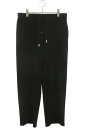 ザロウ THEROW サイズ:2 8225 W3179 BONNETTE PANT ドローストリングトラウザーズスラックスロングパンツ(ブラック)【105052...