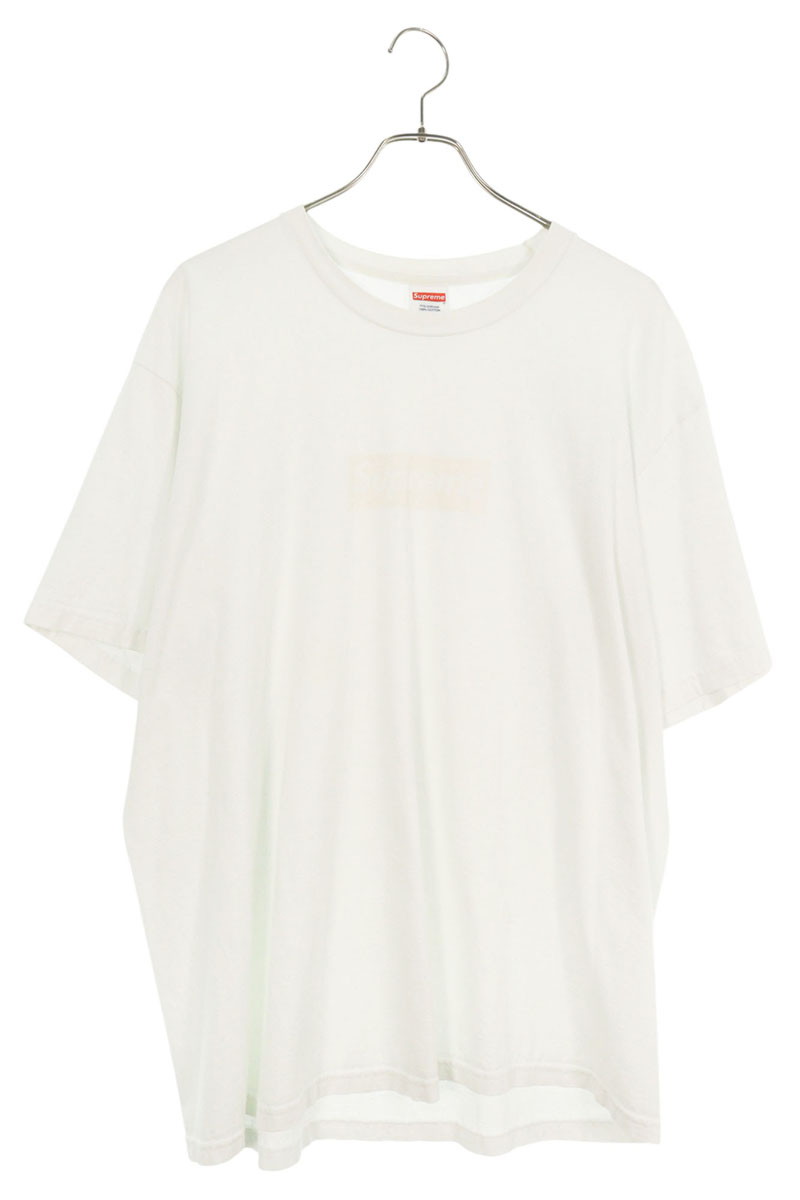 シュプリーム SUPREME　サイズ:XL 23SS Tonal Box Logo Tee トーナルボックスロゴTシャツ(ホワイト)【824052】【SB01】【メンズ】【中古】bb132#rinkan*B