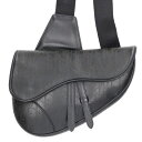ディオール DIOR SADDLE サドル オブリークショルダーバッグ(ブラック)【624052】【SB01】【小物】【中古】bb384#rinkan*A
