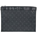 ルイヴィトン LOUISVUITTON M69535 ポシェットヴォワヤージュ モノグラムレザークラッチバッグ(ブラック)【515052】【BS99】【小物】【中古】bb429#rinkan*B