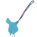 エルメス HERMES パドックセル レザーチャーム(パープル×ライトブルー)【215052】【BS99】【小物】【中古】bb212#rinkan*B