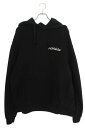 ヴェトモン VETEMENTS サイズ:XS 25周年記念限定50着 ADELAIDE限定 レタリング刺繍パーカー(ブラック)【305052】【SS13】【メン...