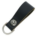 クロムハーツ Chrome Hearts BELT LOOP D RING Dカンクロスボールボタンベルトループ(ブラック×シルバー 総重量21.81g)【2...