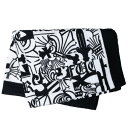 クロムハーツ Chrome Hearts BEACH TOWEL CHロゴ総柄ビーチタオル(ブラック)【105052】【OS06】【小物】【中古】bb17#r...