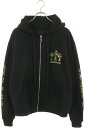 クロムハーツ Chrome Hearts サイズ:M SWTSHRT HD ZIP ジップパーカー カモフラホースシューバックプリントジップアップパーカー(ブラ...