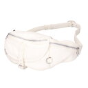 クロムハーツ Chrome Hearts #1 SNAT PACK スナットパック ダガージップガンスリンガーベルトレザーウエストバッグ(ホワイト×シルバー)...