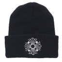 クロムハーツ Chrome Hearts サイズ:ONE SIZE WOOL WATCH CAP ウールワッチキャップ CHプラスステッチ帽子(ブラック)【20...