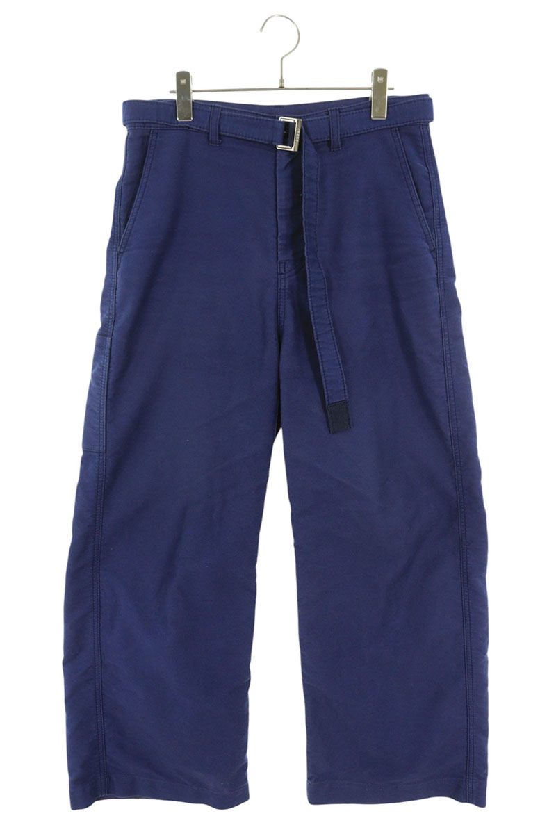 サカイ Sacai　サイズ:1 24SS 24-03310M モールスキンベルテッドロングパンツ(ネ