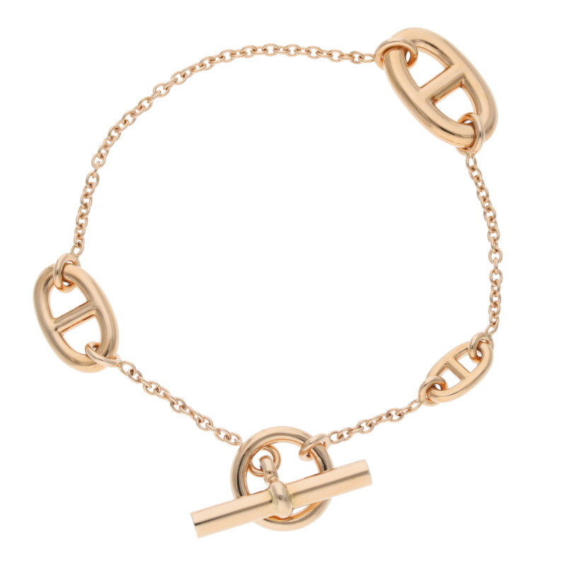 エルメス HERMES　サイズ:ST Farandole ファランドール K18PGブレスレット(ピンクゴールド 12.88g)【705052】【GZ14】【小物】【中古】bb411#rinkan*B