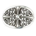 クロムハーツ Chrome Hearts BUCKL OVAL CROSS1.5 1.5クラシックオーバルクロス シルバーバックル(シルバー 153.52g)...
