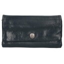 クロムハーツ Chrome Hearts JUDY ジュディ クロスボタンレザーウォレット財布(ブラック×シルバー)【405052】【SS07】【小物】【中古...