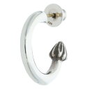 クロムハーツ Chrome Hearts HOOP PLAIN プレーンフープ シルバーピアス(シルバー 3.28g)【215052】【NO05】【小物】【中古】bb390#rinkan*B