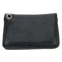 クロムハーツ Chrome Hearts CARD CASE グロメット付きレザーカードケース(ブラック×シルバー)【505052】【SJ02】【小物】【中古...