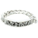 クロムハーツ Chrome Hearts サイズ:12LINK リップアンドタンIDクラシック シルバーブレスレット(シルバー 141.59g)【315052】...