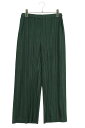 プリーツプリーズ PLEATS PLEASE サイズ:5 PP23JF372 プリーツロングパンツ(グリーン)【905052】【BS99】【レディース】【中古】bb187#rinkan*B