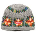 シュプリーム SUPREME 25SS Crochet Beanie クロシェビーニーニット帽(グレー)【106052】【BS99】【小物】【中古】bb187#rinkan*A
