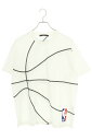 ルイヴィトン LOUISVUITTON サイズ:L 21SS RM211M NPG HKY22W エンブロイダリーディテールTシャツ(ホワイト)【115052】【FK04】【メンズ】【中古】bb315#rinkan*B(4)