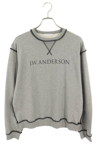ジェイダブリューアンダーソン J.W.Anderson サイズ:M ロゴプリントインサイドアウトスウェット(グレー)【015052】【BS99】【メンズ】【中古】bb33#rinkan*B ジェイダブリューアンダーソン J.W.Anderson サイズ:M ロゴプリントインサイドアウトスウェット(グレー)【015052】【BS99】【メンズ】【中古】bb33#rinkan*B