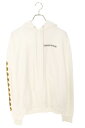 クロムハーツ Chrome Hearts サイズ:S SWTSHRT PLVR バッククロスプリントプルオーバーパーカー(ホワイト)【805052】【OS06】【メンズ】【中古】bb132#rinkan*B