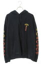 クロムハーツ Chrome Hearts サイズ:XL SWTSHRT PLV グラデーション英字プリントプルオーバーパーカー(ブラック)【905052】【OM10】【メンズ】【中古】bb297#rinkan*C(4)