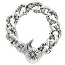 クロムハーツ Chrome Hearts サイズ:13LINK FNCY CHN LNK ファンシーリンククリップ シルバーブレスレット(シルバー 123.3g)【905052】【SJ02】【小物】【中古】bb132#rinkan*B(4)