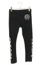 クロムハーツ Chrome Hearts サイズ:S ロゴプリントレギンスロングパンツ(ブラック)【805052】【SJ02】【レディース】【中古】bb132#...