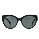 シャネル CHANEL サイズ:54□19-140 5498-B-A サイドロゴフレームサングラス((フレーム)ブラック)【106052】【BS99】【小物】【中古】bb356#rinkan*B