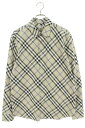 バーバリー Burberry サイズ:M 25SS 8087636 チェック長袖シャツ(グレー調)【215052】【OM10】【メンズ】【中古】bb379#rinkan*B
