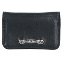 クロムハーツ Chrome Hearts CARD CASE グロメット付きレザーカードケース(ブラック×シルバー)【215052】【GZ11】【小物】【中古...