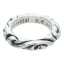 クロムハーツ Chrome Hearts サイズ:4号 SCRL BAND スクロールバンド シルバーリング(シルバー 5.03g)【825052】【SJ02】【小物】【中古】bb17#rinkan*B(4)