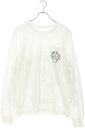 クロムハーツ Chrome Hearts サイズ:M CH L S LTD 台北限定バックホースシュープリント長袖カットソー(ホワイト)【515052】【SJ02】【メンズ】【中古】bb17#rinkan*S