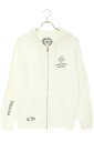 クロムハーツ Chrome Hearts サイズ:L SWTSHRT HD ZIP LTD ソウル限定ホースシュープリントジップパーカー(ホワイト×シルバー)【515052】【SJ02】【メンズ】【中古】bb339#rinkan*B