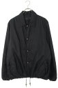 クロムハーツ Chrome Hearts サイズ:XL RIGGINS PLS PRNT NYLN ナイロンコーチジャケットブルゾン(ブラック×シルバー)【325052】【SS07】【メンズ】【中古】bb379#rinkan*C