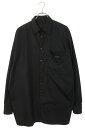 プラダ PRADA サイズ:M SC601 Re-Nylon三角ロゴプレートオーバーサイズド長袖シャツ(ブラック)【615052】【SS13】【メンズ】【中古】...