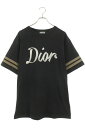 ディオール DIOR サイズ:L 22SS 293J659A0554 コットンコンパクトジャージーリラックスフィットTシャツ(ブラック)【325052】【SS1...