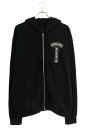 クロムハーツ Chrome Hearts サイズ:M SWTSHRT HD ZIP ホースシューバックプリントジップアップパーカー(ブラック×シルバー)【615...