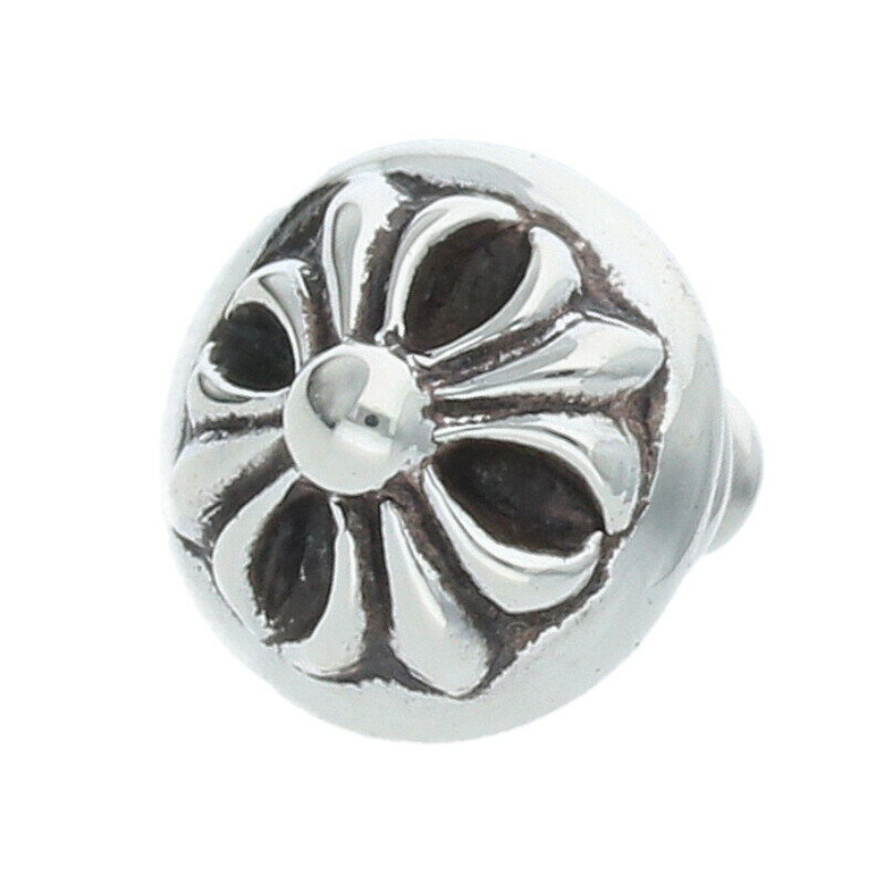 クロムハーツ Chrome Hearts　 STUD CRSBLL クロスボールスタッド シルバーピアス(シルバー 1.47g)【815052】【GZ11】【小物】【中古】bb423#rinkan*B