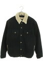 クロムハーツ Chrome Hearts サイズ:L ムートンライナーボアデニムジャケット(ブラック×ホワイト×シルバー)【715052】【SS07】【メンズ】【中古】bb377#rinkan*B