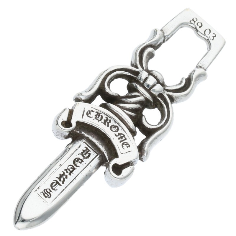 クロムハーツ Chrome Hearts #10DAGGER #10ダガーペンダント ペンダント シルバーネックレストップ(シルバー 10.72g)【815052】【SS07】【小物】【中古】bb459#rinkan*C
