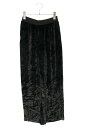メゾンマルジェラ Maison Margiela サイズ:38 S51KA0384 ベロアロングパンツ(ブラック)【815052】【BS99】【レディース】【中古】bb187#rinkan*B