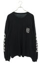 クロムハーツ Chrome Hearts サイズ:XL CH L S 1 袖ロゴプリント長袖カットソー(ブラック)【815052】【GZ11】【メンズ】【中古】bb30#rinkan*B