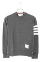 トムブラウン THOM BROWNE サイズ:0 MJT021H-00535 クラシックループバック4BARスウェット(グレー)【025052】【FK04】【メンズ】【中古】bb51#rinkan*S