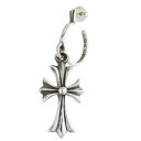 クロムハーツ Chrome Hearts TINY CH CROSS タイニーCHクロスフープ シルバーピアス(シルバー 5.65g)【625052】【OS06】【小物】【中古】bb410#rinkan*B