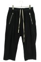 リックオウエンス Rick Owens サイズ:46 RU20S7376-BA クロップドサルエルロングパンツ(ブラック)【125052】【BS55】【メンズ】【中古】bb187#rinkan*B