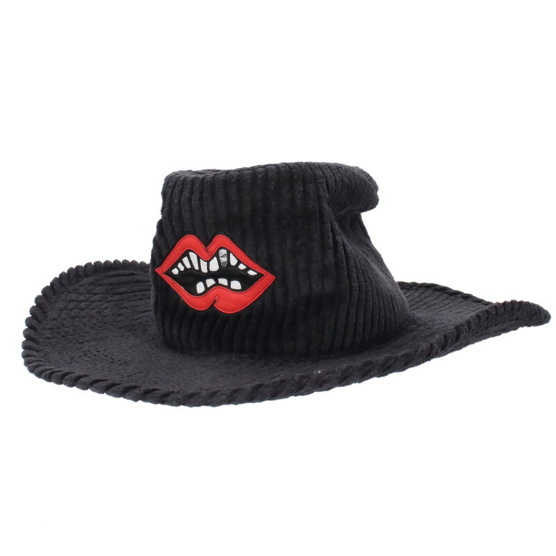 クロムハーツ Chrome Hearts サイズ:L MATTY BOY チョンパーコーデュロイフェドラハット(ブラック)【225052】【OS06】【小物】【...