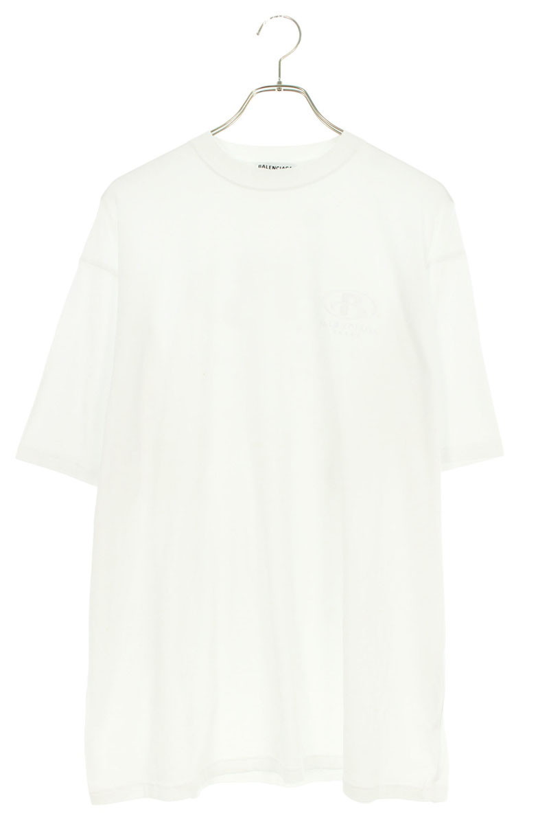 バレンシアガ BALENCIAGA　サイズ:3 678430 4A8B8 ロゴ刺繍Tシャツ(ホワイト