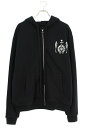 クロムハーツ Chrome Hearts サイズ:M SWTSHRT HD ZIP FOTI フォティバックプリントジップアップパーカー(ブラック×シルバー)【225052】【SS07】【メンズ】【中古】bb51#rinkan*B